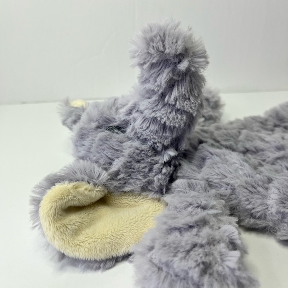 Demdaco Elephant Lovey Rattle Plush Gray Baby Security Blanket Soft 12'' - Picture 6 of 12